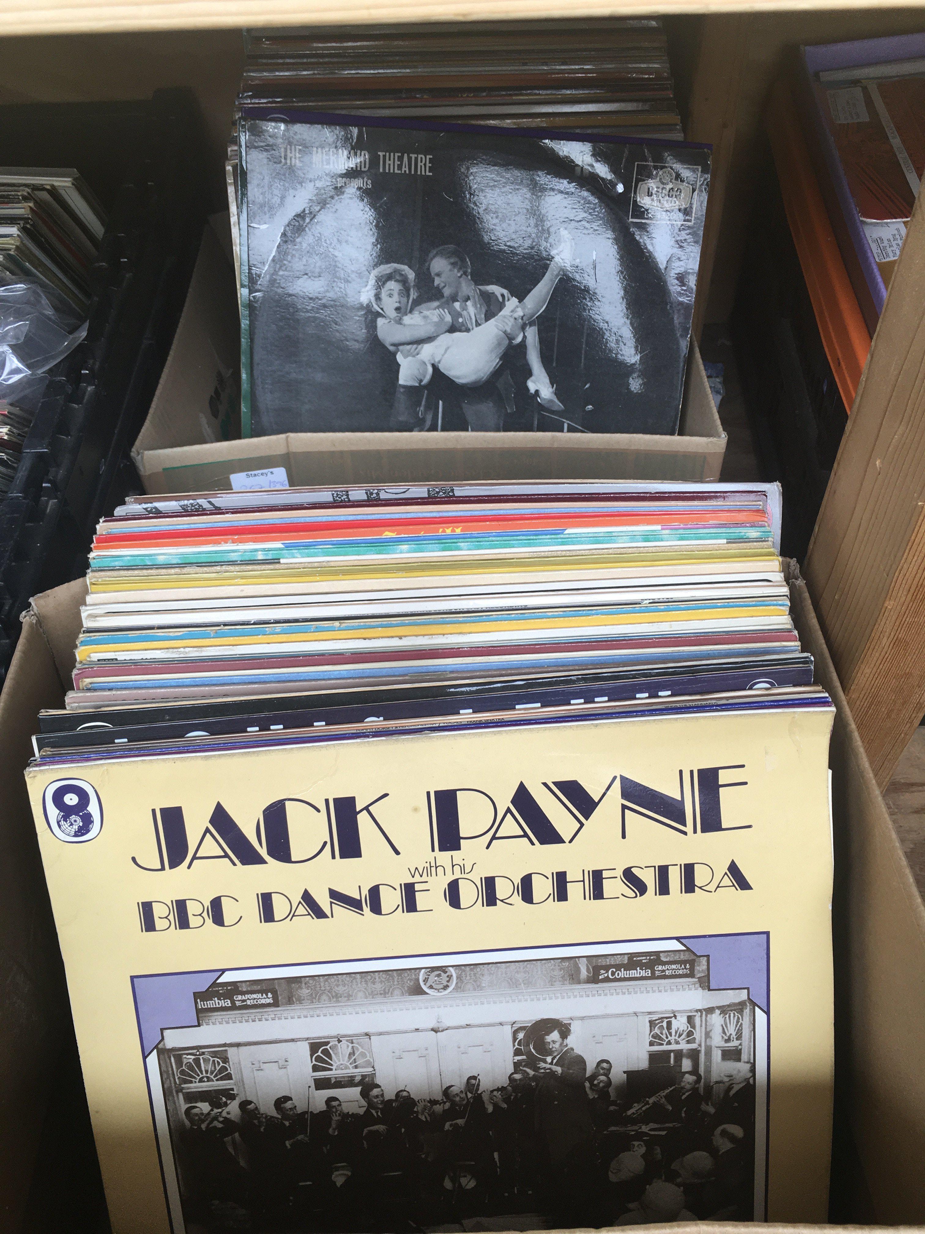 Two boxes of dance band music LPs. - Image 2 of 2