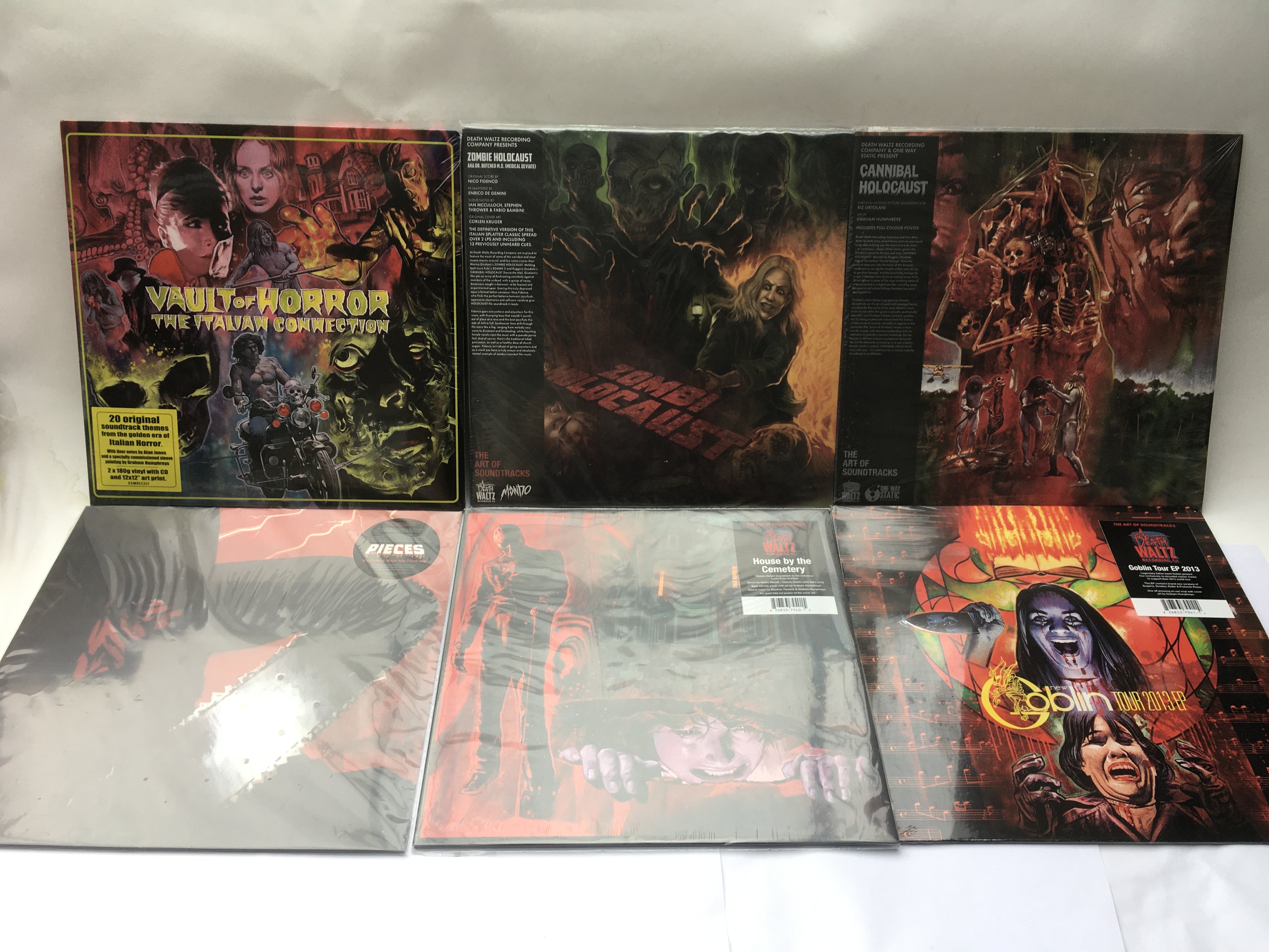 Six sealed and mint 180g soundtrack LPs comprising