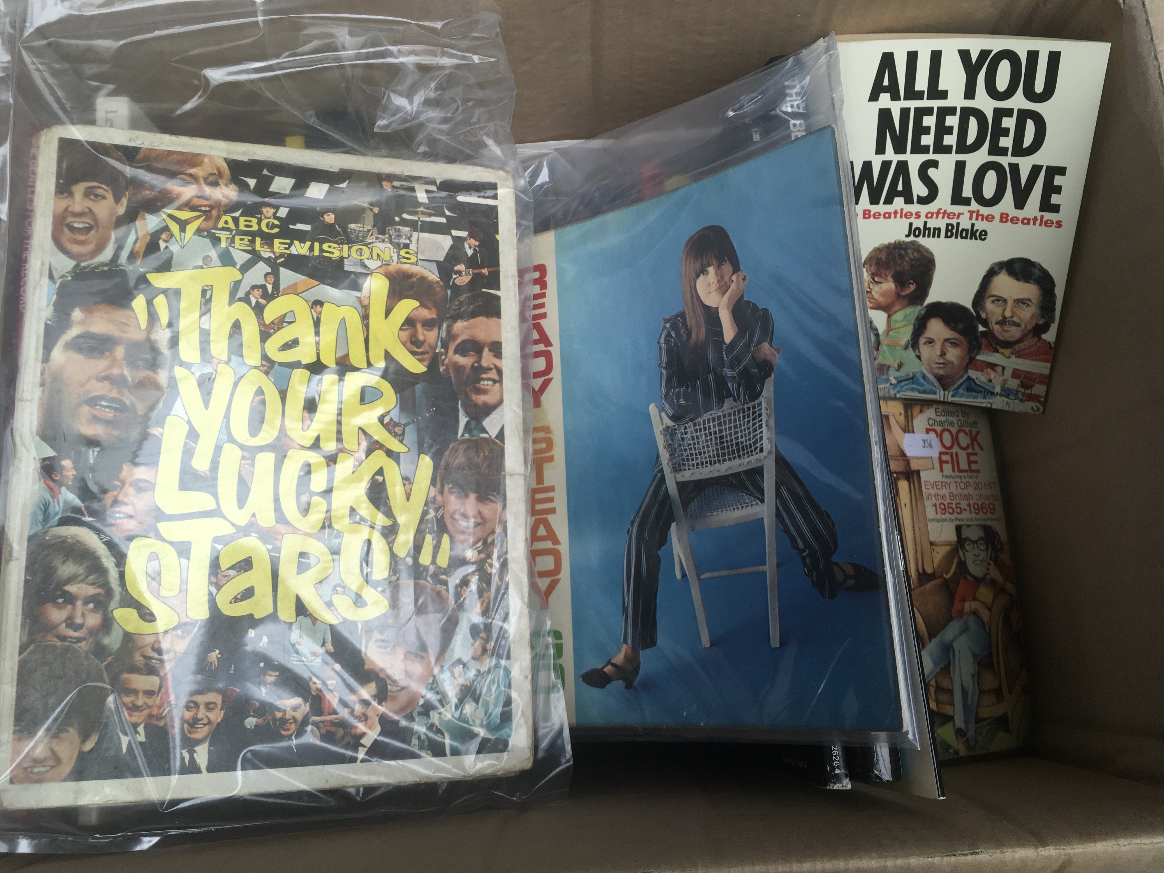 A box of Beatles and 60s pop music books. - Image 2 of 3