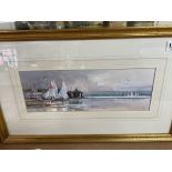 A Ray Balkwill, gilt framed watercolour painting S