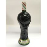 A bottle of Barberi D'asti World Cup Italia 90 win