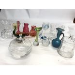 A collection of good quality glass ware including