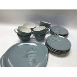 Royal Doulton Forest Glade tea set including sauce