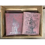 Eight volumes of The War illustrated.