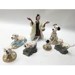 Seven Royal Doulton 101 Dalmations figures All in