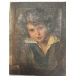 A 19th century oil painting unframed on canvas dep