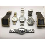 Six gents watches including examples by Sekonda, B