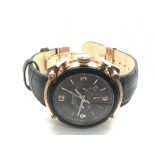 A gents Ingersoll chronograph watch with brown and