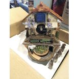 A boxed Flying Scotsman modern cuckoo clock as new in box.
