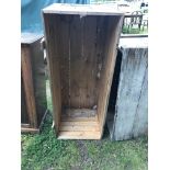 Large wooden firework crate.