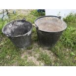 2xgalvanised buckets