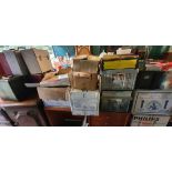 Six boxes containing mainly lp's and vinyls