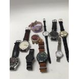 A Collection of mixed watches, including brands su