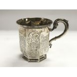 A Victorian silver cup, London hallmarks.