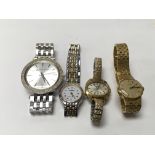 Four ladies watches, three Tissot and one Michael