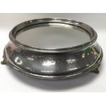 A large silver plated Cake stand. The cake stand t