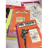A Collection of theatre programs post and greeting cards .