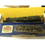 A collection of Vintage Dublo Hornby including The Bristol Castle Locomotive and tender.