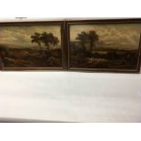A pair of Victorian oil paintings, signed by the a