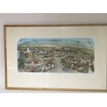 A framed limited edition print view of Southwold S