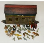 A 19thC German wooden model of NoahÃ¢Â€Â™s Ark and