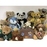 A collection of Teddy Bears, including some Steiff bears. (a lot)