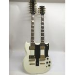 A Gibson double neck 6 and 12 string electric guit