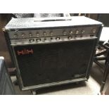 A HH IC100 guitar amplifier and two HH 100 watt mo