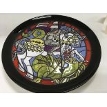A Poole pottery wall plate Limited edition 96/ 100