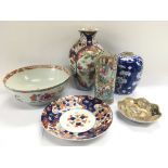 A collection of Oriental ceramics including Chines
