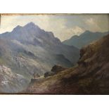 A framed oil painting a quality landscape study wi