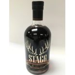 A bottle of Stagg Kentucky straight bourbon whiske