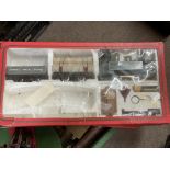 A boxed Mamod steam train and accessories together