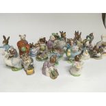 A large collection of Beswick Beatrix potter figures. No obvious damage.