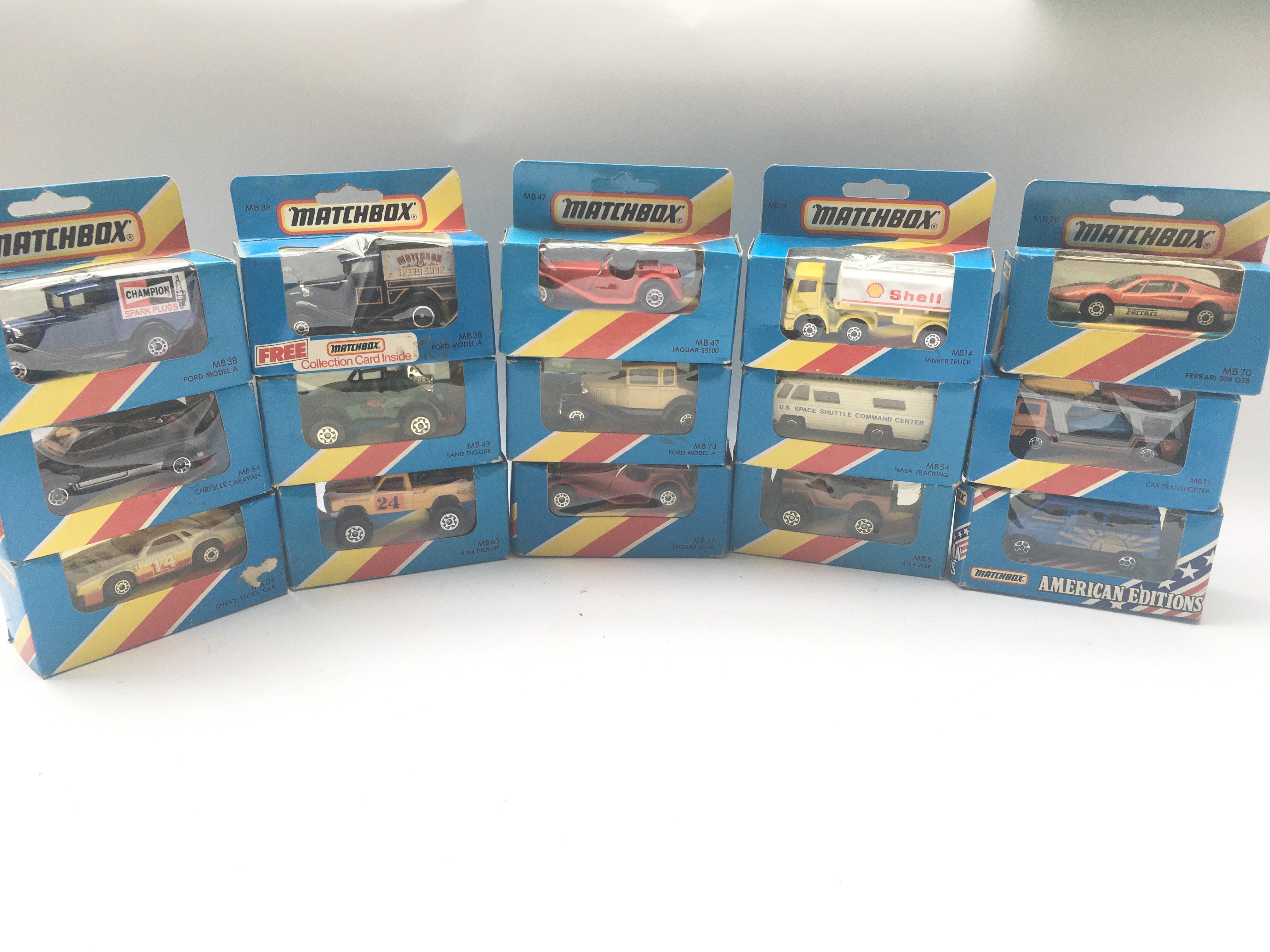 A Collection of 15 boxed Matchbox Vehicles.