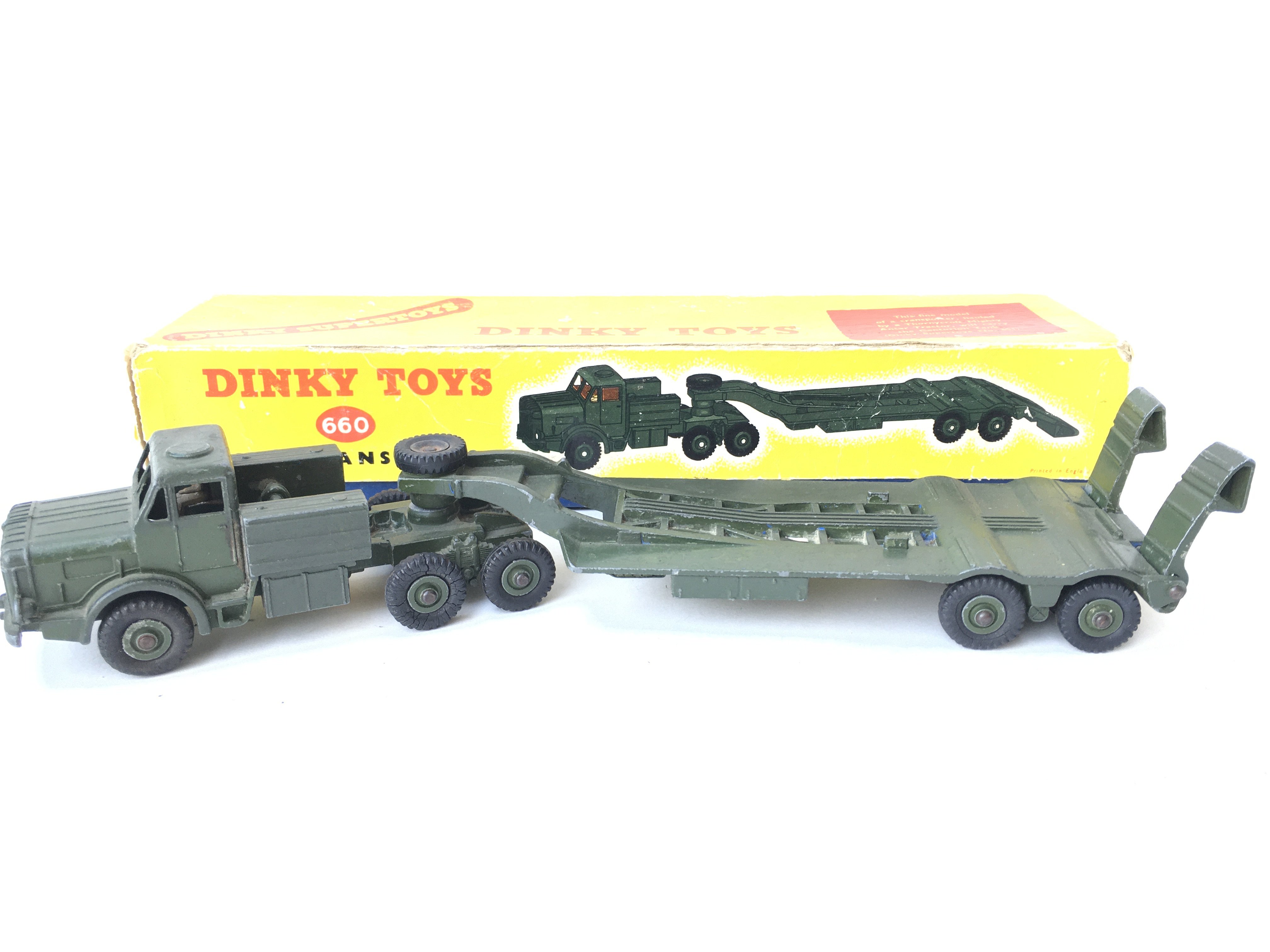 A Boxed Dinky Supertoys Tank Transporter.#660