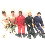 A Collection of 5 Vintage Action Men including Ato