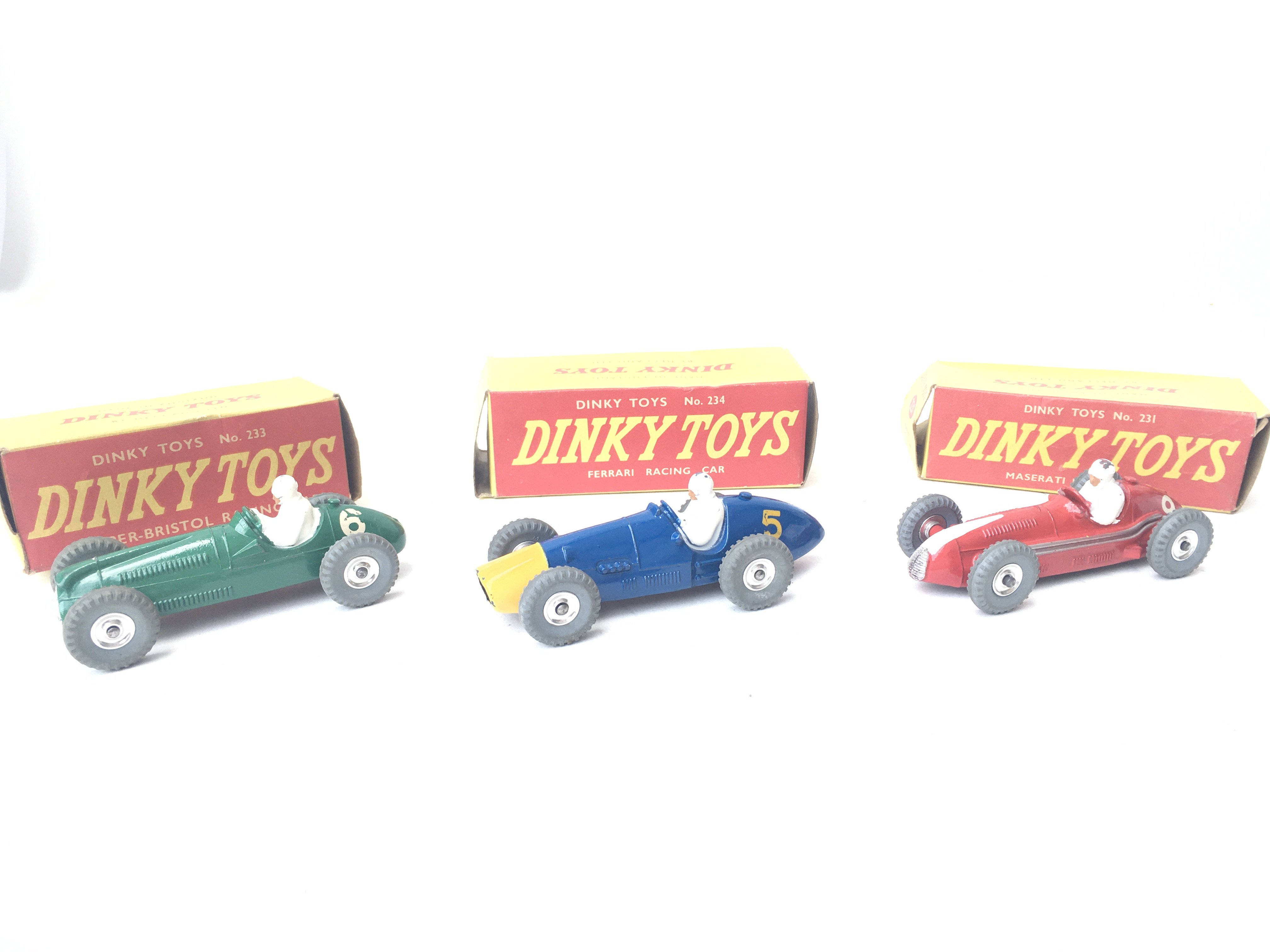 3 X Boxed Dinky Racing Cars Including Cooper-Brist