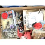 A Box Containing A Collection Of Spawn. X-Men Figu