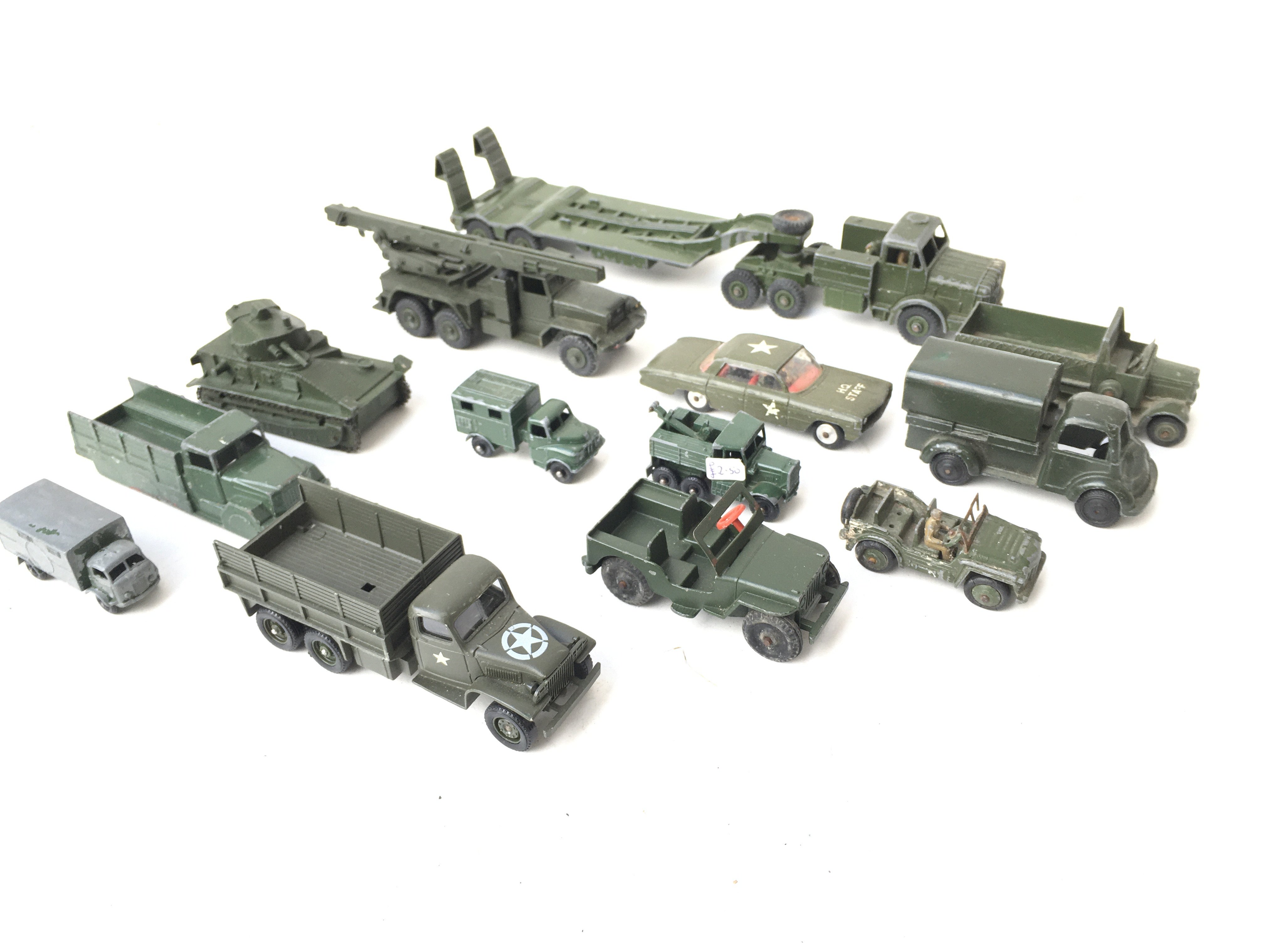 A Collection of Military Die Cast Vehicles includi