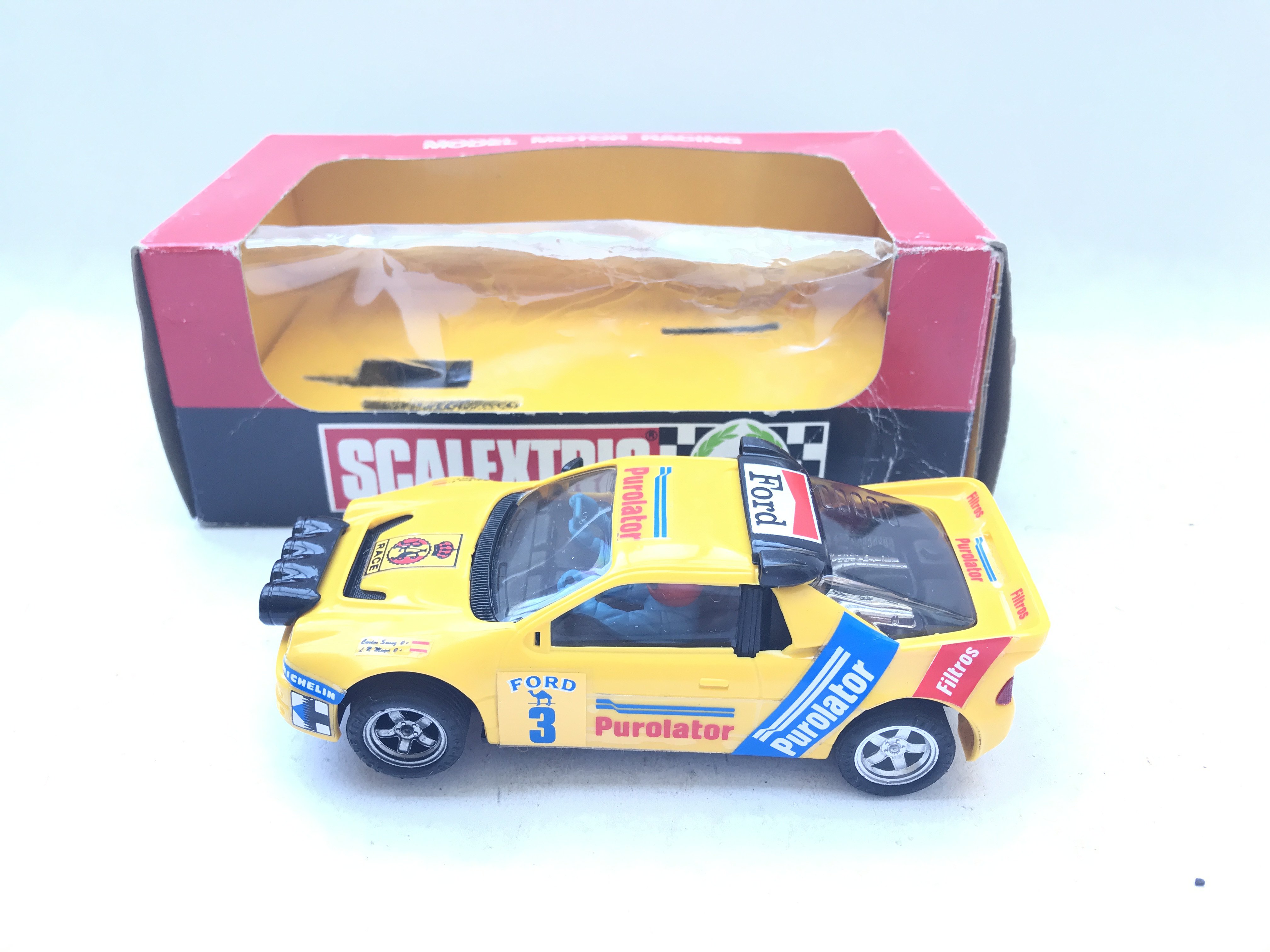 A Boxed Spanish Scalextric Ford RS 200 #4089.