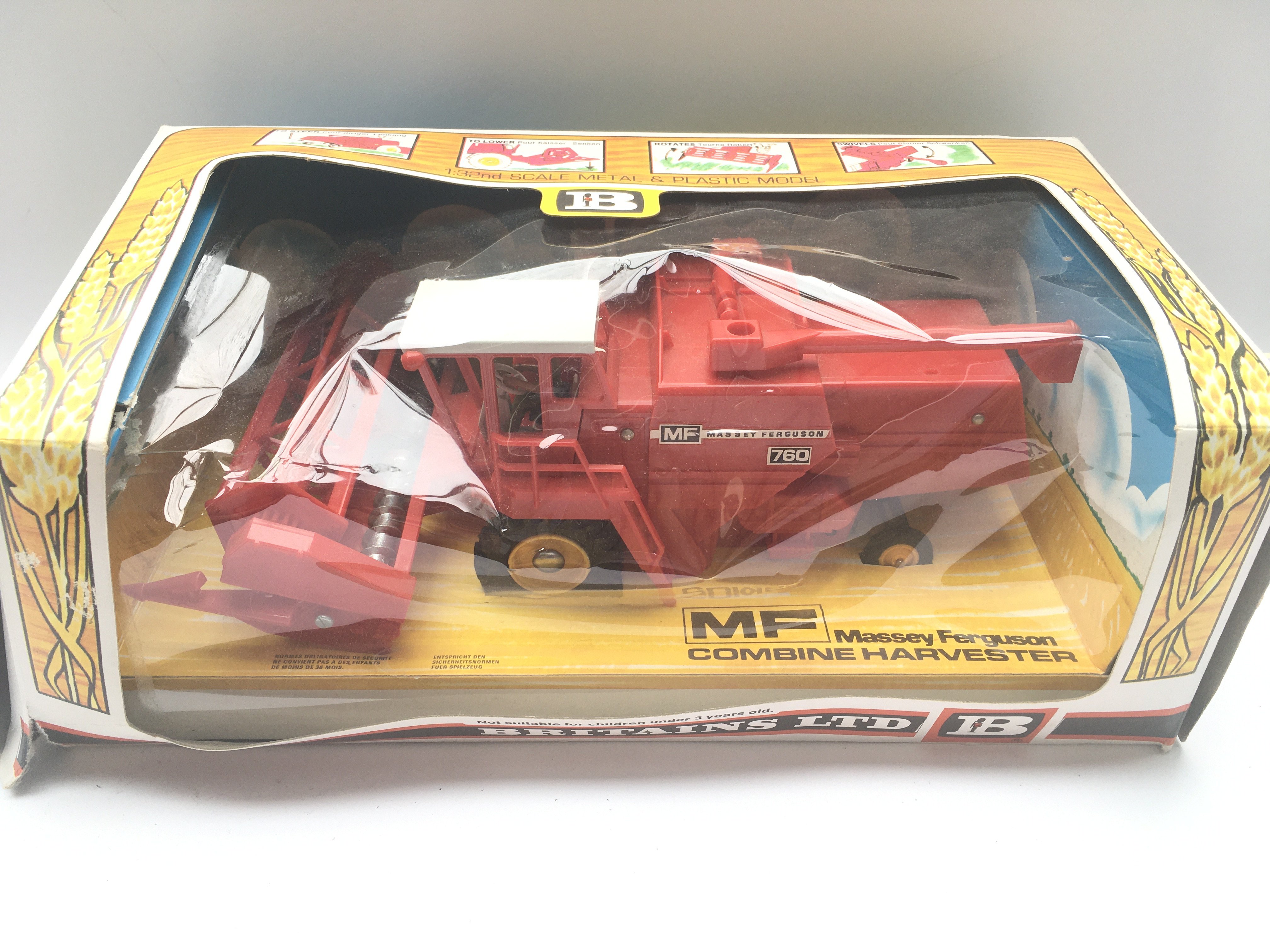 A Boxed Britain’s Massey Ferguson Combine Harveste