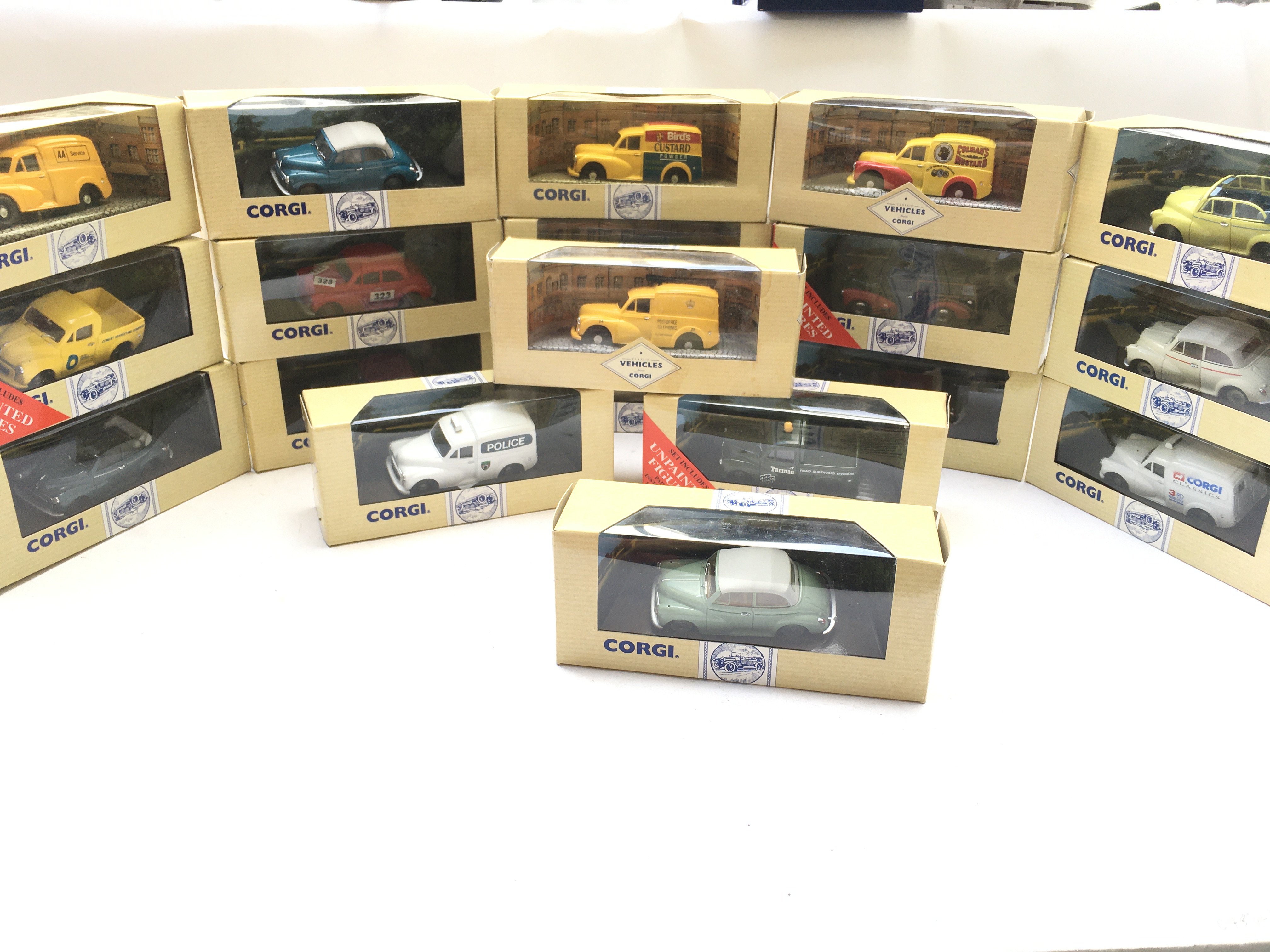 A Collection of boxed Corgi Vehicles. All Morris M