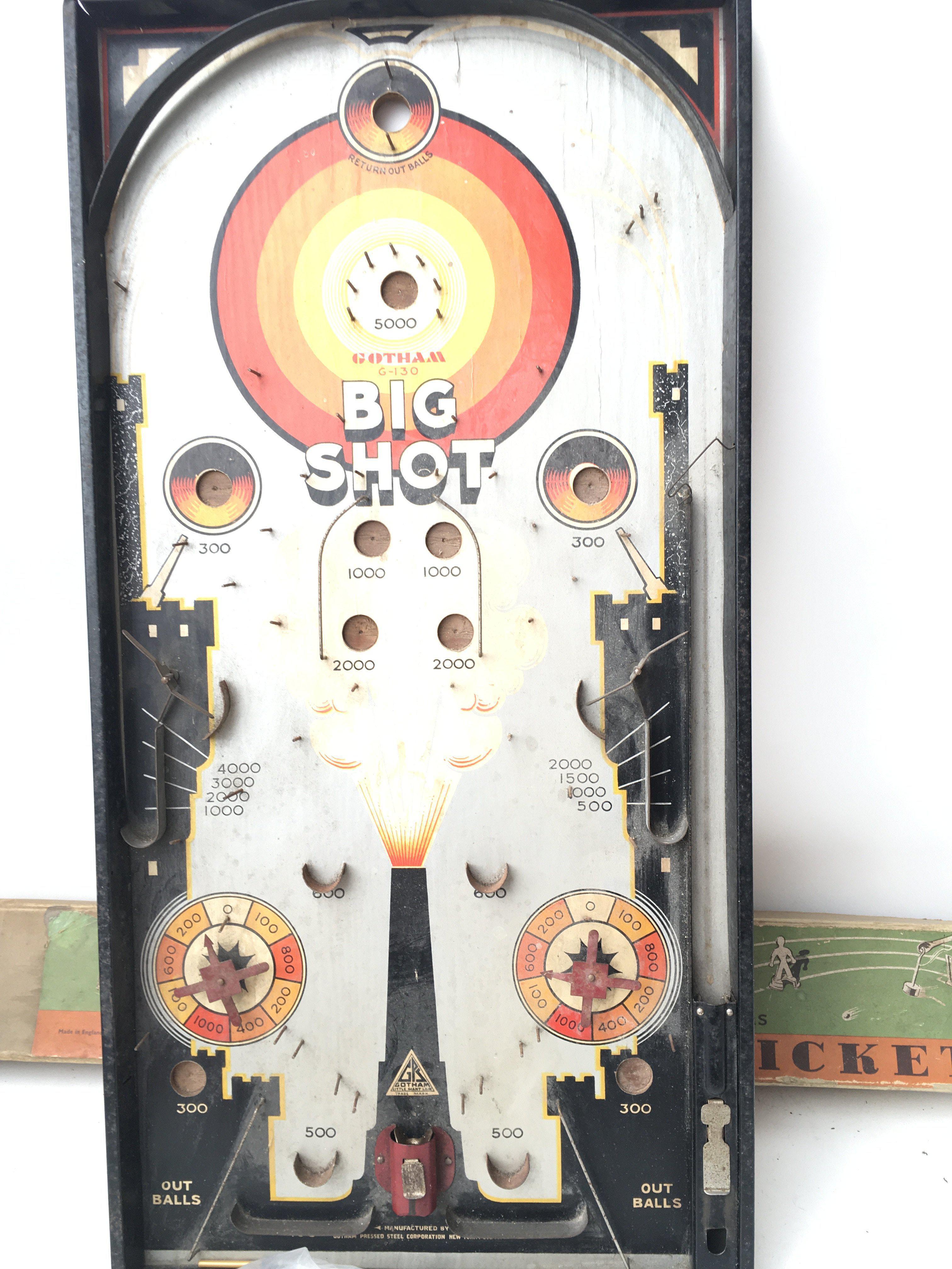 A Big Shot Pin Ball Game and a Balyna Cricket Game. - Image 2 of 4