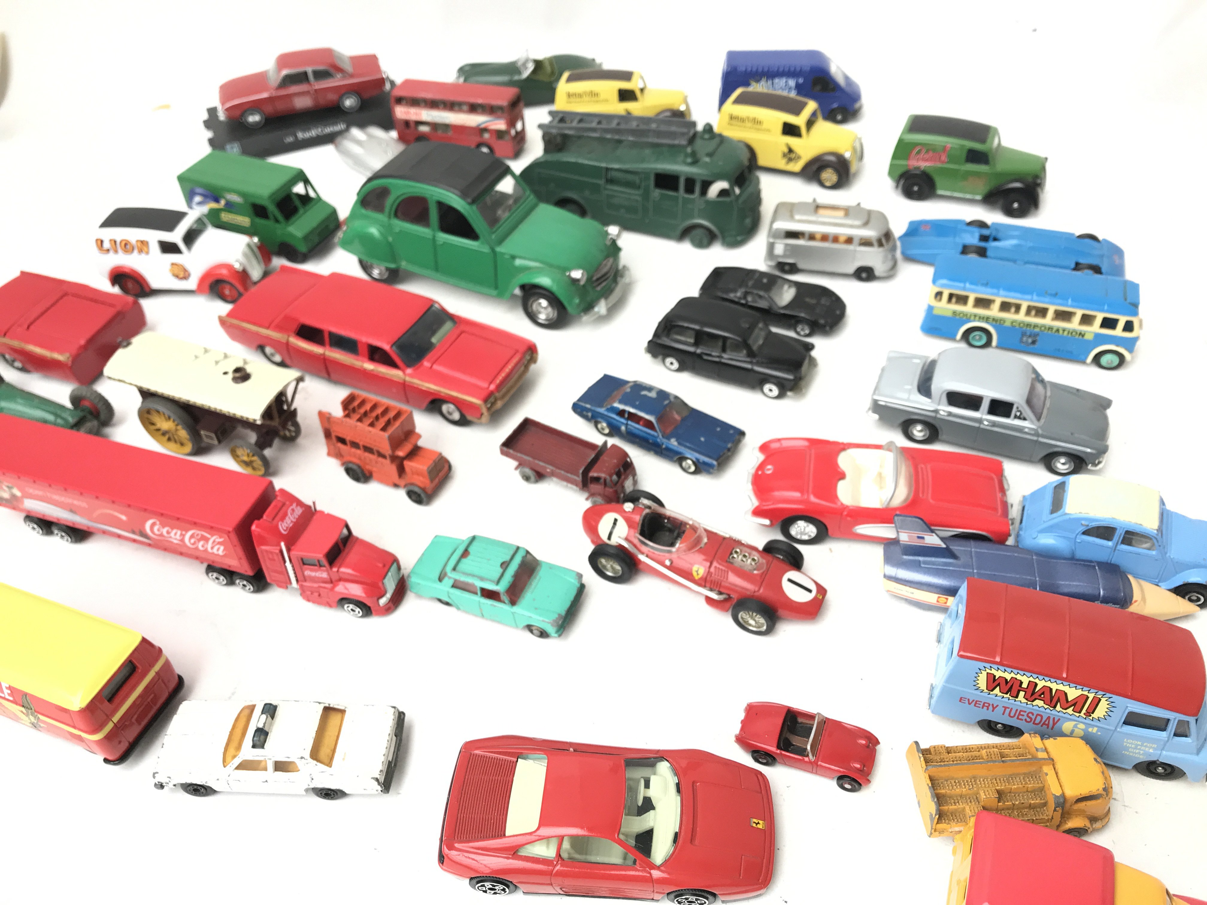 A Collection of Playworn Vehicles including Dinky.