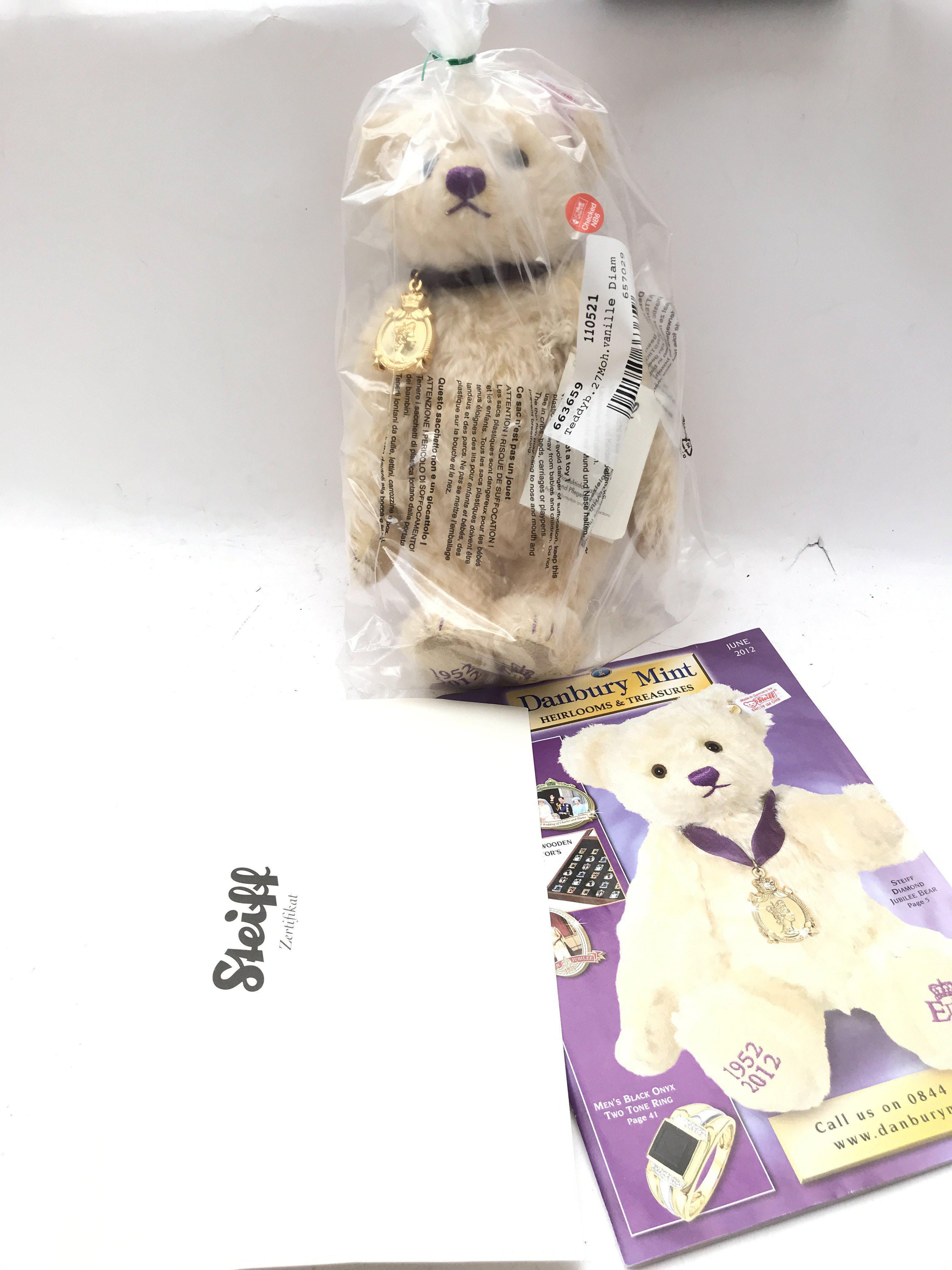 A Boxed and Sealed Steiff Dimond Jubilee Bear by D