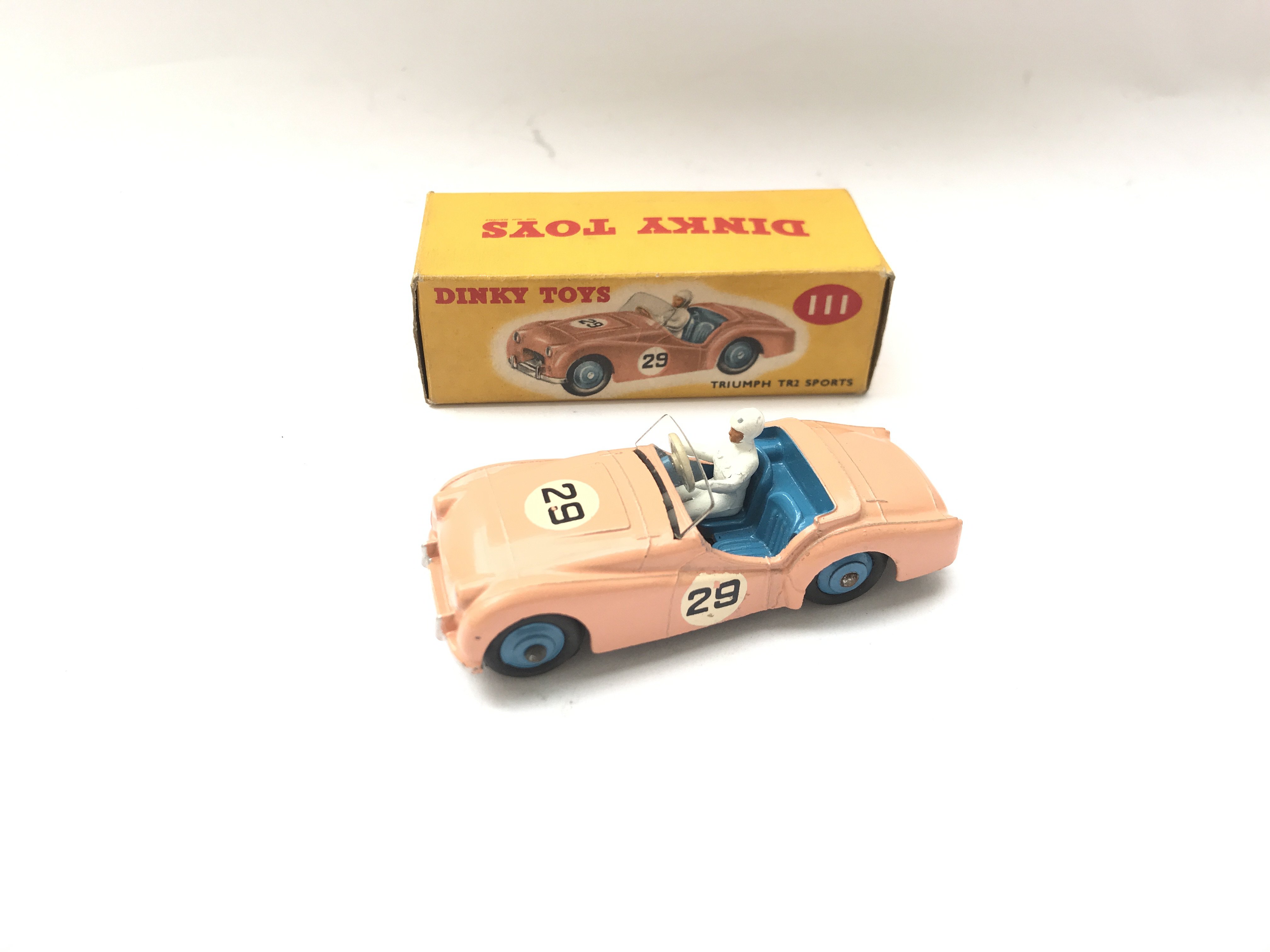 A Boxed Dinky Triumph TR2 Sports #111