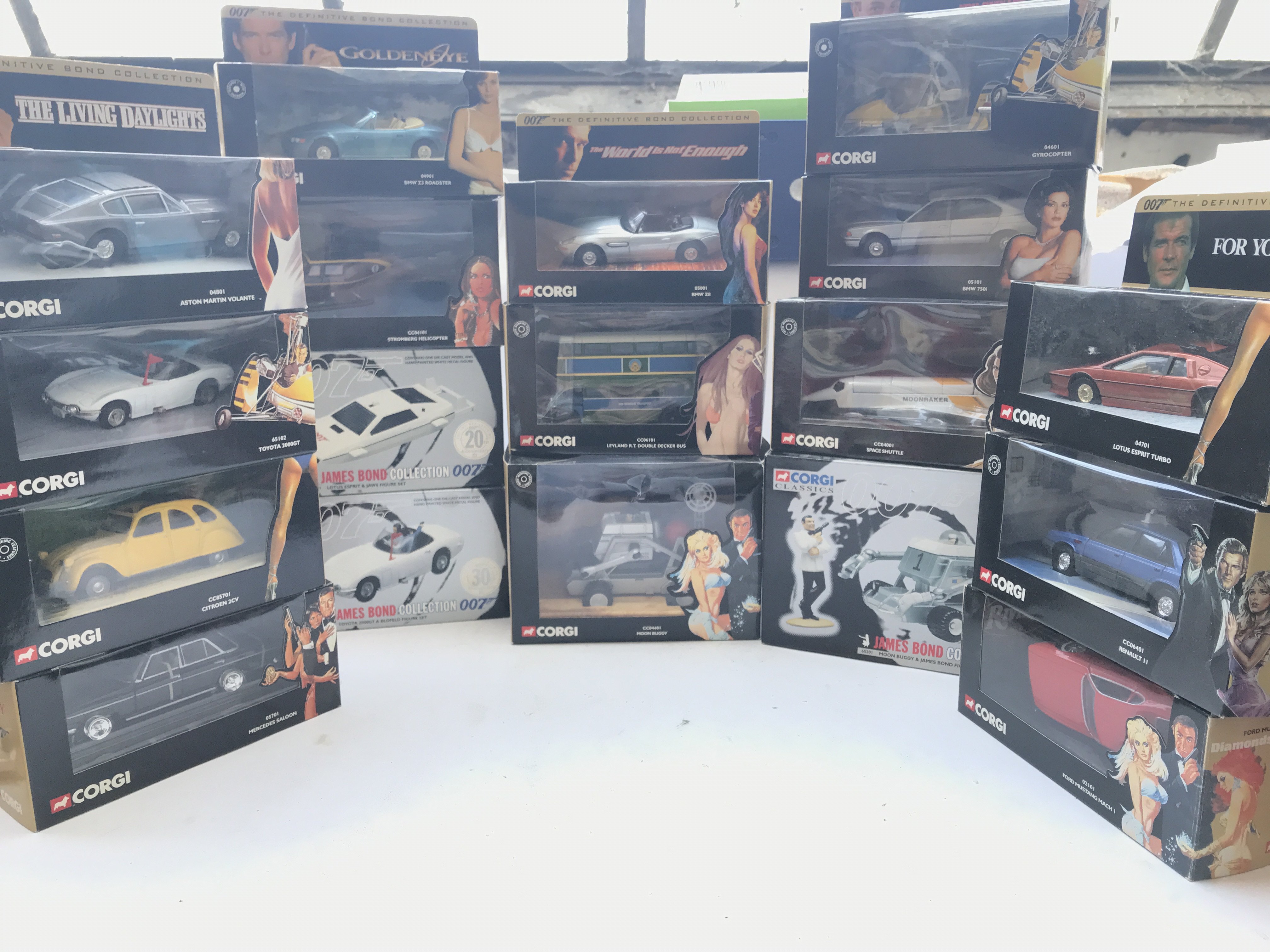 A Box Containing A Collection of Corgi James Bond