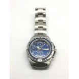 A gents Sector chronograph watch with blue dial an