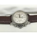 A cased Phillipe Dubois Grande Date watch.